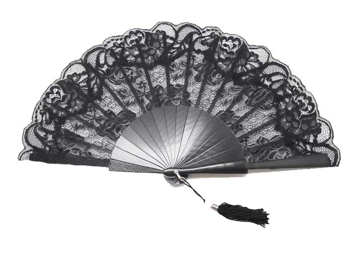 Black Lace Fan for Ceremony. Ref. 1311