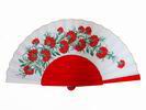 Hand painted Fan with Carnations and Red Ribs 43.800€ #501021155P1RJ