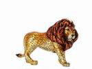 Golden Mosaic Carnival Lion by Barcino. 40cm