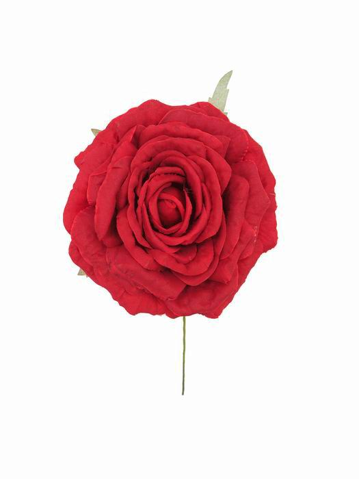 Fleur de Flamenco en Rouge. Escarlata. 13cm