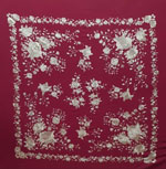 Handmade Manila Embroidered Shawl. Natural Silk. Ref.1011017 396.694€ #500351011017BRDMRFL