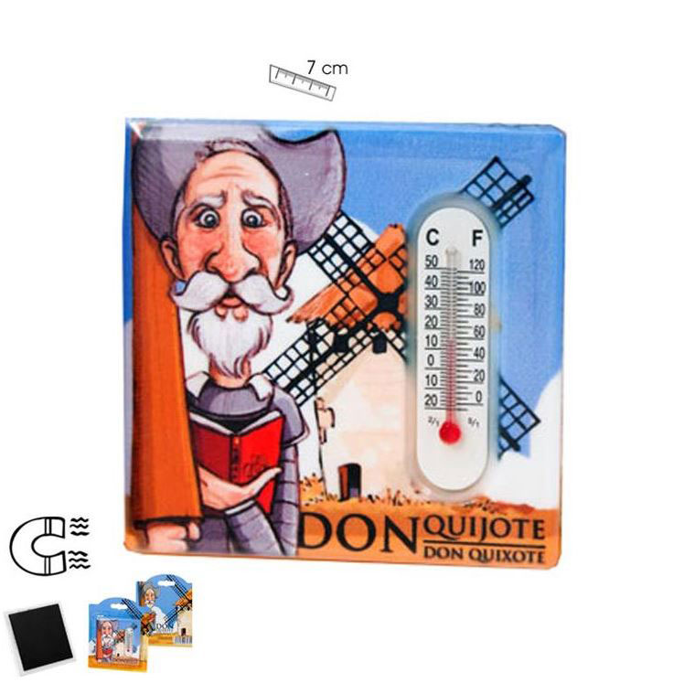 Aimant thermomètre Don Quichotte de la Manche