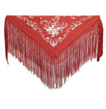 Handmade Embroidered Shawl. Natural Silk. Ref. 1011156RJMF 297.520€ #500351011156RJMF