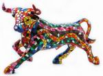 Multicoloured Mosaic Bull Barcino. 60cm 315.702€ #5057948521
