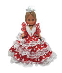 Spanish Flamenco Dolls Red Dress White Dots. 35cm. 21.320€ #50010302FLLNBCO