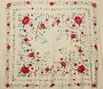 Handmade Manila Embroidered Shawl. Natural Silk. Ref. 1010615BECO 314.050€ #500351010615BECO