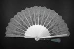 Ceremony Fan for Maid of honour with silver lace 27.800€ #503281769