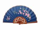 Navy blue palo santo wood fan. 50X27cm 64.380€ #501024010LCD10AZ