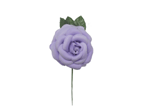 Rose de taille moyenne mauve unie CH. Fleur en tissu. 9cm 2.025€ #50034ROSAMDNMLV
