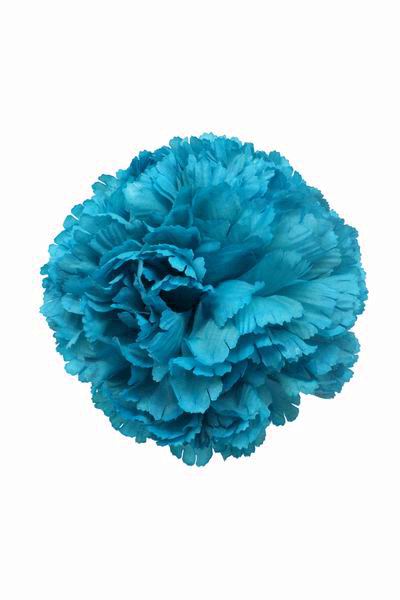 Turquoise Giant Carnation. 16 cm