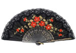 Economical Black Fan with Lace and Painted Flowers 10.495€ #503282381