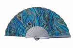 Spanish hand-painted Fan in Purple, Black and Golden Tones 37.190€ #50102MARBLE
