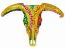 Multicolored Carnival Mosaic Bull Skull. 70cm 370.248€ #5057954348