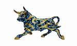 Toro Azul y Dorado Colección Cárnival Barcino. 18cm 21.450€ #5057940198