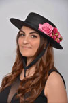 Trinidad Cordobes Hat. Black with Fuschia Flowers 33.060€ #94180343TRINIDAD