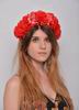 Diadem Frida. Diadem with Red Carnations 24.790€ #94004FRIDA