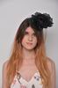 Headdress Sonia. Disc with a Flower and a Veil all in Black 61.980€ #94004SONIA