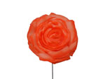 Rose de taille moyenne en tissu Orange. Modèle Oporto. 11 cm 6.610€ #50223104TNRJ
