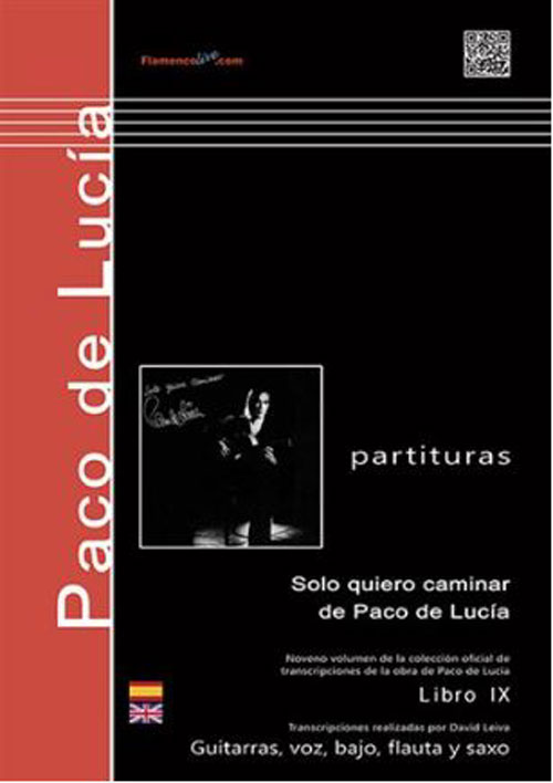 Solo Quiero Caminar. Paco de Lucía. Score Book IX