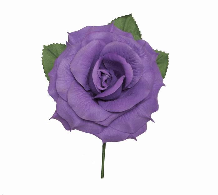 Grande Rose Fleur Flamenca. Modèle Parma. Mauve. 15cm