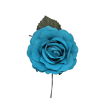Flamenca Rose in Turquoise Medium size. Model Lisboa. 11cm
