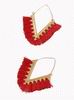 Boucles d’oreilles design moderne à pompon 8.180€ #9400051116MEXROJO
