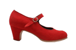 Gallardo - Zapatos para baile flamenco. Modelo mercedes, en ante. 123.140€ #504950003ANSTK40.5RJ