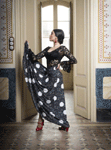 Falda de Flamenco Ageri Negro Lunar Blanco. Davedans 78.100€ #504694081NG