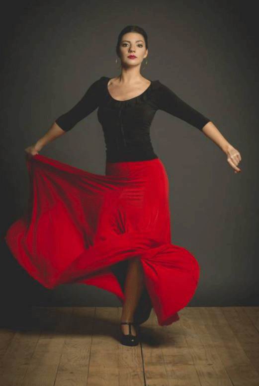 Jupe pour la Danse Flamenco Cala. Davedans 55.620€ #504693559