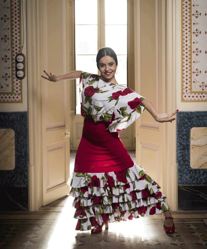 Falda para Baile Flamenco Zagra. Davedans, Faldas flamencas - Faldas de flamenco baratas de y ensayo. diseños de Davedans, Dance faldas artesanales