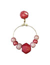Flamenco Earrings with Pearl Stones in Pink Tones 16.780€ #50223PEN42PDRS