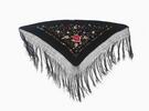 Hand-Embroidered Half Shawl in Pure Silk 74.380€ #500351110306NNGCORS