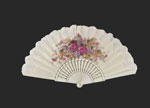 Hand painted fan with Ivory lace. ref. 150 32.980€ #501025557150MRFLENCJ
