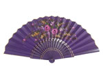 Hand-painted Purple Fan with Golden Rim. ref. 150 42.149€ #501021000150MRD