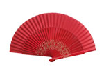 Red sycamore wood fan with laser engraving 8.020€ #50032149RJ