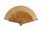 Hazelnut sycamore wood laser engraved fan. Ref. 150 8.925€ #50032150AV