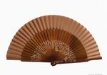 Hazelnut sycamore wood laser engraved fan. Ref. 150 8.925€ #50032150MRRN