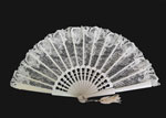Lace Fan with a fretwork Ribs. White Colour. Ref. 1539 22.810€ #503281539