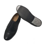 Chaussure de caractère semi-professionnel en cuir noir pour hommes pour la danse flamenco. Avec des Clous 74.380€ #51199HBPL