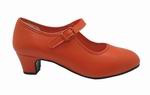 Chaussures de flamenco orange avec lanière. T - 32 12.400€ #50033NRNJ