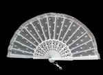 Ceremony Fan for Maid of honour with silver lace. Ref. 1628 26.446€ #503281628