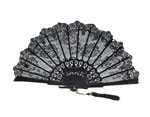 Ceremony Fan for Maid of honour with Black Lace 27.769€ #503281639NG