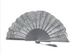 Ceremony Fan for Maid of honour with silver lace 32.727€ #503281640
