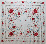 Handmade Manila Embroidered Shawl. Natural Silk. Ref. 1010615MRFLCO 314.050€ #500351010615MRFLCO