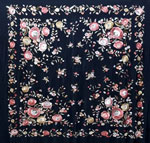 Handmade Embroidered Shawl of Natural Silk. Ref. 1011217NGCOL 487.600€ #500351011217NGCOL