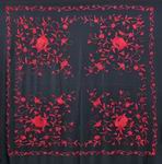 Handmade Manila Embroidered Shawl. Natural Silk. Ref. 1010621NGRJ 264.463€ #500351010621NGRJ