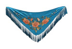 Hand Embroidered Small Shawl for Flamenco Costumes 99.174€ #50759M22TRQSLMN24