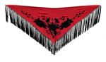 Red Embroidered Small Shawls with 3 Large Black Roses 99.174€ #50759M2RJNG