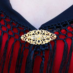Golden Filigree Brooch for Flamenco Shawl 4.959€ #51225BRSVLLA