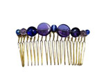 Golden Combs with Acrylic Stone Decoration. Blue 8.264€ #50639PNT0009